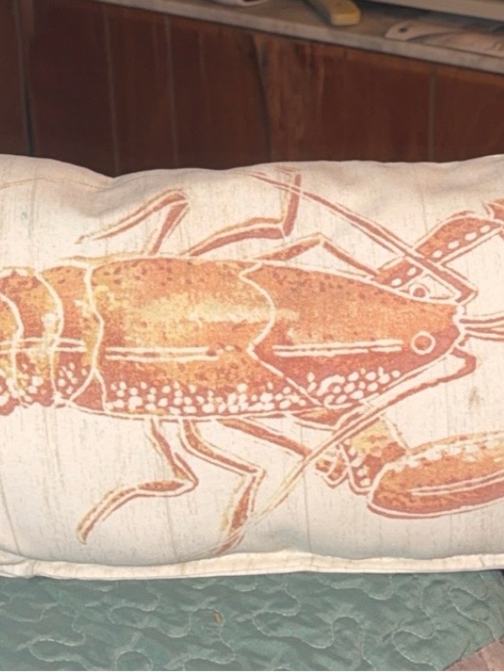 Threshold Pillow Label in Green and Brown